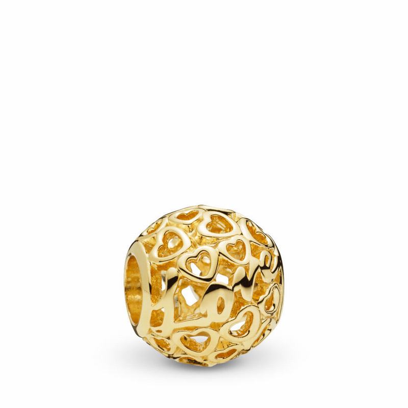 Pandora Glowing With Love Charm - Yellow Gold 14 K - Canada | TX9993MI